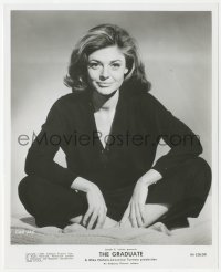 1b2281 GRADUATE 8.25x10 still 1968 wonderful seated portrait of beautiful smiling Anne Bancroft!