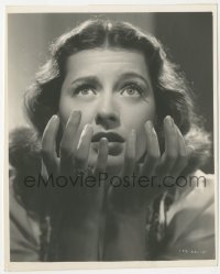 1b2298 ISLE OF THE DEAD 8x10 key book still 1945 super close up of Ellen Drew looking scared!