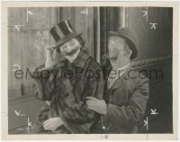 1b2319 KISS IN A TAXI 8x10 still 1927 great c/u of Bebe Daniels wearing Chester Conklin's mustache!