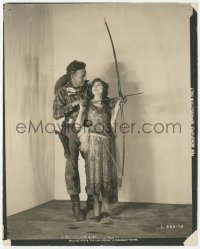 1b2328 LOVE SPECIAL 8.25x10.25 still 1921 Wallace Reid teaches Agnes Ayres bow & arrow, ultra rare!