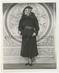 1b2330 MADELEINE CARROLL 8.25x10 still 1936 in a snug coat of navy blue perfect for football games!