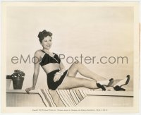 1b2363 PAULETTE GODDARD 8x10 still 1943 full-length in skimpy two-piece outfit & heels by Fraker!