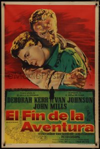 1b0301 END OF THE AFFAIR Argentinean 1956 romantic Bloise art of Deborah Kerr & Van Johnson, rare!