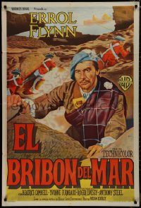 1b0322 MASTER OF BALLANTRAE Argentinean 1953 Errol Flynn, Scotland, Robert Louis Stevenson, rare!