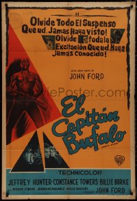 1b0336 SERGEANT RUTLEDGE Argentinean 1960 John Ford, art of barechested Woody Strode, rare!