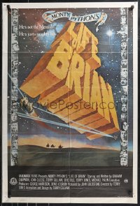 1b0602 LIFE OF BRIAN Aust 1sh 1979 Monty Python, Graham Chapman, different title art and design!