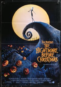 1b0607 NIGHTMARE BEFORE CHRISTMAS Aust 1sh 1994 Tim Burton, Disney, great Halloween horror image!