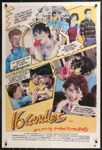 1b0617 SIXTEEN CANDLES Aust 1sh 1984 Molly Ringwald, Anthony Michael Hall, John Hughes classic!