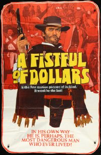 1b0186 FISTFUL OF DOLLARS trimmed Aust 3sh 1967 Clint Eastwood, most dangerous man who ever lived!