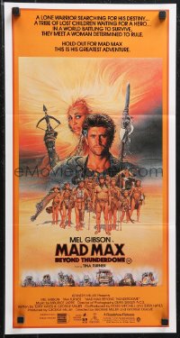 1b0549 MAD MAX BEYOND THUNDERDOME Aust daybill 1985 art of Gibson & Tina Turner by Richard Amsel!