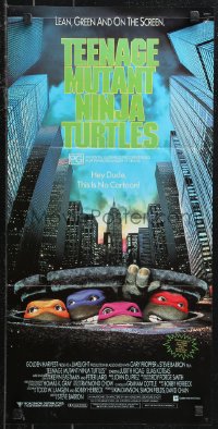 1b0575 TEENAGE MUTANT NINJA TURTLES Aust daybill 1990 c/u in NYC sewer, Hey dude, this is no cartoon!