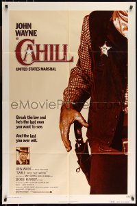 1b1134 CAHILL 1sh 1973 George Kennedy, classic United States Marshall big John Wayne!