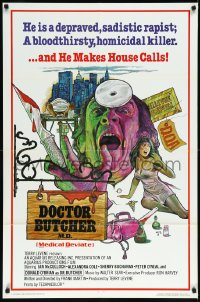 1b1179 DOCTOR BUTCHER M.D. 1sh 1981 Marino Girolami's Zombi Holocaust, creepy artwork!