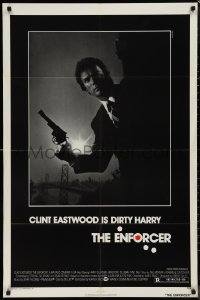 1b1189 ENFORCER 1sh 1976 classic image of Clint Eastwood as Dirty Harry holding .44 magnum!