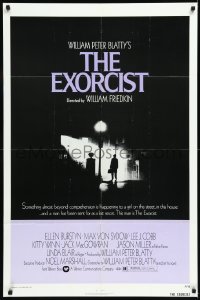 1b1195 EXORCIST 1sh 1974 William Friedkin, Von Sydow, horror classic from William Peter Blatty!