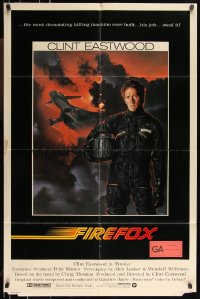 1b1201 FIREFOX int'l 1sh 1982 cool C.D. de Mar art of the flying killing machine & Clint Eastwood!