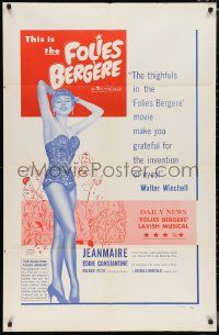 1b1205 FOLIES-BERGERE 1sh 1957 Zizi Jeanmarie & Constantine w/sexy French showgirls!