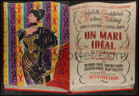 1b1010 IDEAL HUSBAND French 2p 1949 Anahory art of Goddard, Oscar Wilde, Alexander Korda, rare!