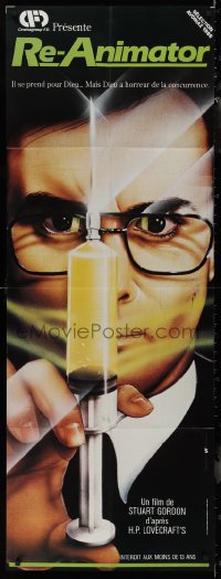 1b1062 RE-ANIMATOR French door panel 1986 different Watorek art of mad scientist Jeffrey Combs!