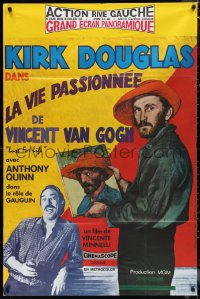 1b1038 LUST FOR LIFE French 31x46 R1988 different image of Kirk Douglas as artist Vincent Van Gogh!