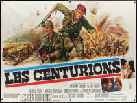 1b1018 LOST COMMAND French 59x79 1966 Jean Mascii art of commando Anthony Quinn in Algeria!