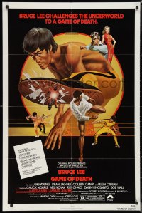 1b1219 GAME OF DEATH 1sh 1979 Bruce Lee challenges the underworld, Bob Gleason kung fu art!