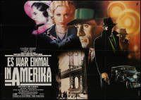 1b0099 ONCE UPON A TIME IN AMERICA German 2p 1984 Sergio Leone, De Niro, best different Casaro art!