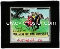 1b0237 LAW OF THE LAWLESS glass slide 1923 Dorothy Dalton & her gypsy lover who purchased her!