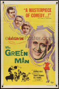 1b1233 GREEN MAN 1sh 1957 great art of Alastair Sim, George Cole & Terry-Thomas!