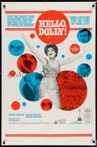 1b1243 HELLO DOLLY 1sh 1970 Barbra Streisand & Matthau for the first time at popular prices!