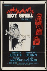 1b1248 HOT SPELL 1sh 1958 Shirley Booth, Anthony Quinn, Shirley MacLaine