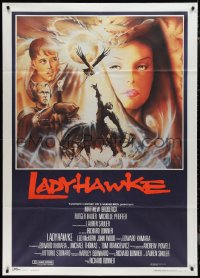 1b0825 LADYHAWKE Italian 1p 1985 cool Formosa art of Michelle Pfeiffer & young Matthew Broderick!