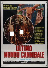 1b0826 LAST SURVIVOR Italian 1p 1978 Italian modern man & woman vs primitive cannibals, gruesome!