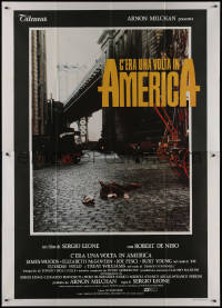 1b0939 ONCE UPON A TIME IN AMERICA Italian 2p 1984 Robert De Niro, James Woods, Sergio Leone!