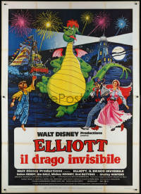 1b0944 PETE'S DRAGON Italian 2p 1978 Walt Disney animation/live action, different montage of Elliott!