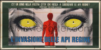 1b0978 INVASION OF THE BEE GIRLS Italian 3p 1976 huge c/u art of female eyes by Nistri, ultra rare!