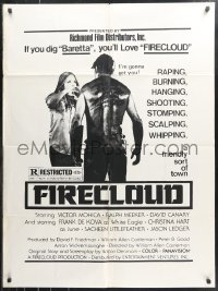 1b1263 JOHNNY FIRECLOUD 1sh 1975 Native Americans, if you dig Baretta, you'll love Firecloud!