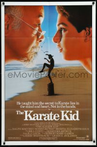 1b1271 KARATE KID 1sh 1984 Pat Morita, Ralph Macchio, teen martial arts classic!