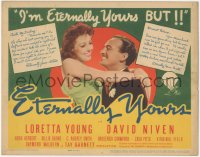 1b1790 ETERNALLY YOURS TC 1939 pretty Loretta Young & David Niven want old fashioned love!