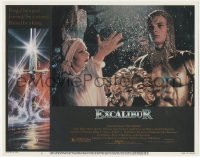 1b1955 EXCALIBUR LC #9 1981 c/u of Helen Mirren as Morgana & Robert Addie as Mordred, John Boorman