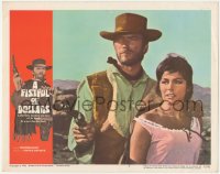 1b1960 FISTFUL OF DOLLARS LC #3 1967 Sergio Leone, c/u of Clint Eastwood & pretty Marianne Koch!