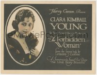 1b1794 FORBIDDEN WOMAN TC 1920 head & shoulders portrait of pretty Clara Kimball Young, ultra rare!