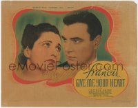 1b1798 GIVE ME YOUR HEART TC 1936 wonderful close up of beautiful Kay Francis & George Brent!