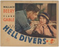 1b1971 HELL DIVERS LC 1932 great close up of Clark Gable staring at pretty Dorothy Jordan in car!