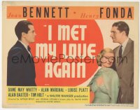 1b1812 I MET MY LOVE AGAIN TC 1938 Joan Bennett, Henry Fonda & Alan Marshall in love triangle, rare!