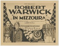 1b1815 IN MIZZOURA TC 1919 art of Robert Warwick, Monte Blue & Hazel Brennon, ultra rare!