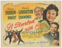 1b1819 IT STARTED WITH EVE TC 1941 Deanna Durbin, Charles Laughton & Robert Cummings, musical!