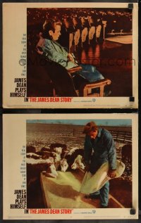 1b2174 JAMES DEAN STORY 2 LCs 1957 cool images of the acting legend in different roles!