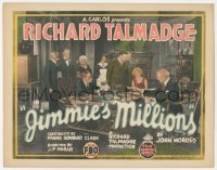 1b1821 JIMMIE'S MILLIONS TC 1925 Richard Talmadge inherits a fortune if he can be on time, rare!