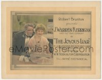 1b1823 JOYOUS LIAR TC 1919 great close up of J. Warren Kerrigan & pretty Lillian Walker, ultra rare!